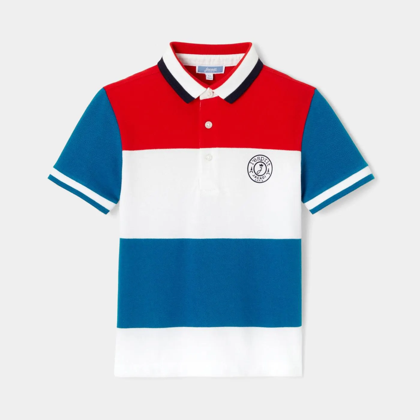 Polo de niño de piqué de algodón