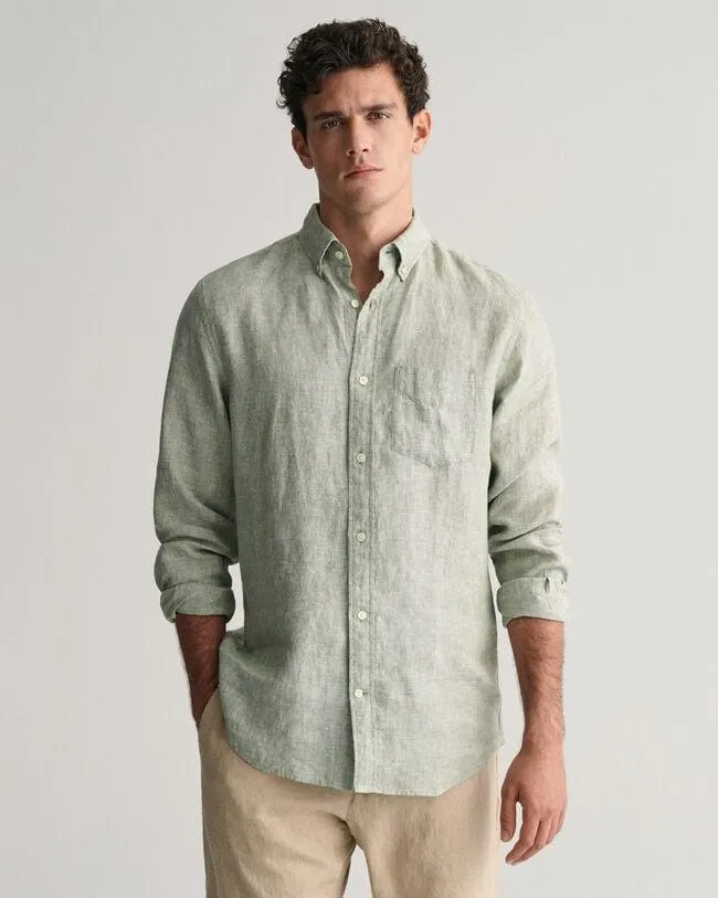 Camisa Regular Fit de lino