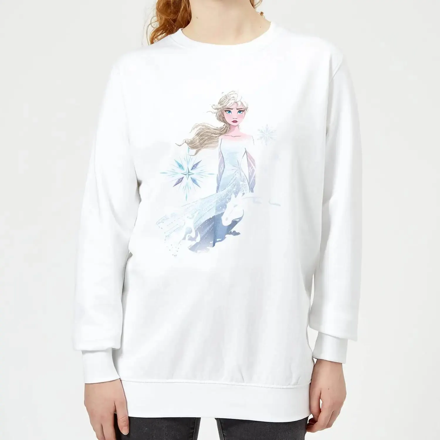 Sudadera para mujer Frozen 2 Nokk Sihouette - Blanco