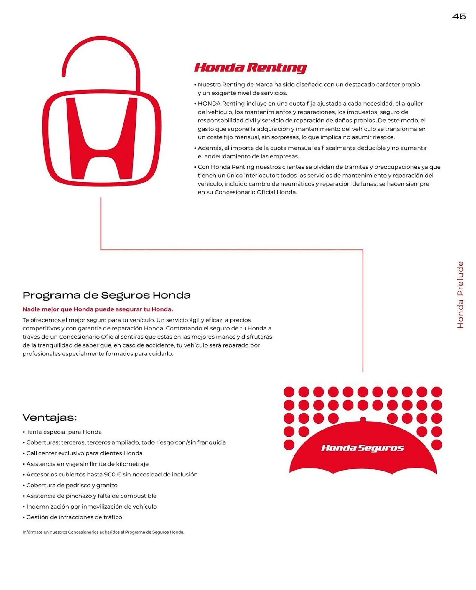 Catálogo de Folleto Honda 21 de enero al 31 de diciembre 2026 - Página 45