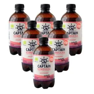 Pack Bebida Kombucha BIO frambuesa Captain Kombucha 6 L