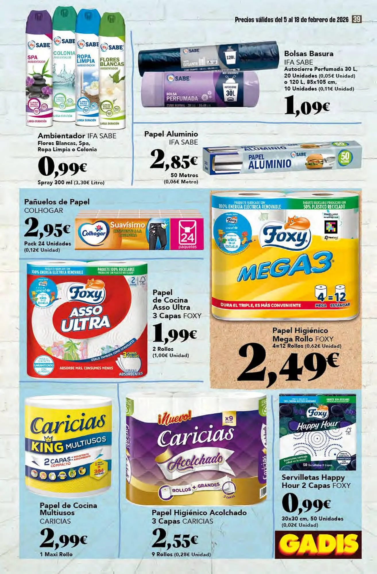 Catálogo de Folleto Gadis 5 de febrero al 18 de febrero 2026 - Página 39