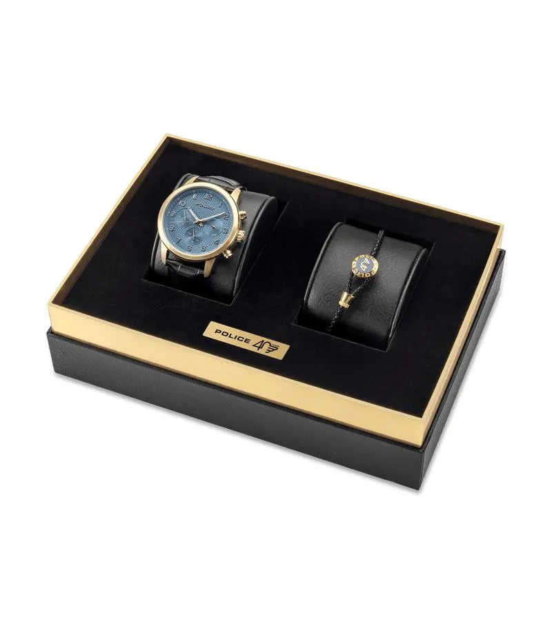 The Anniversary Collection Watch And Bracelet Gift Set By Police For Men