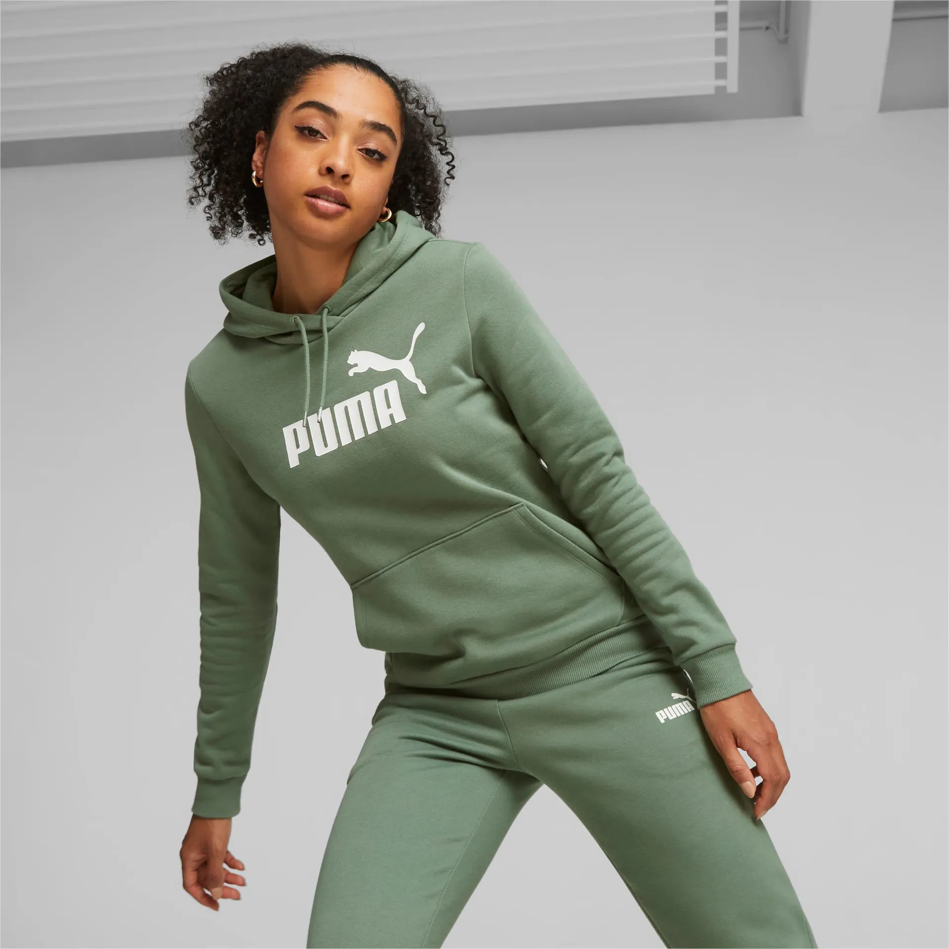 Sudadera con capucha para mujer Essentials Logo FL