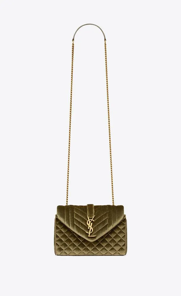 envelope pequeño de satén texturizado "mix matelassé"