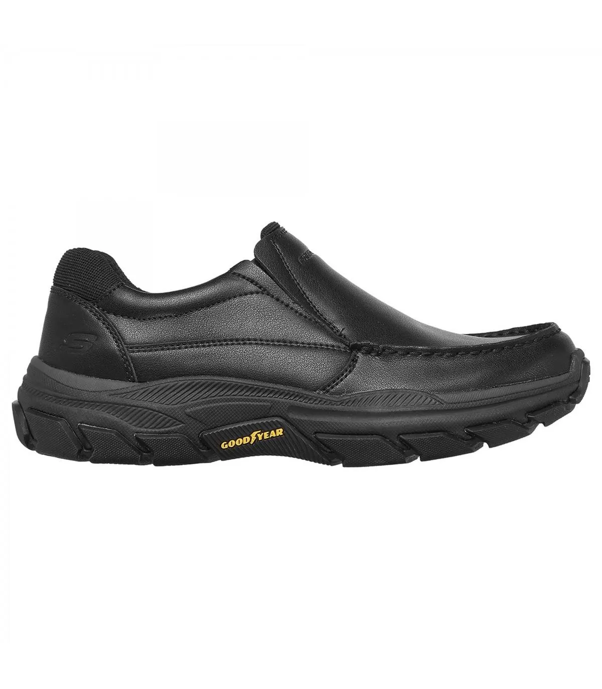Mocasines Hombre piel estilo portivo Negro
