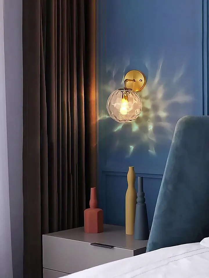 Lámparas de pared de estilo nórdico de estilo mini, apliques de pared, tiendas de dormitorio / cafés, lámpara de pared de vidrio ip20 220-240v