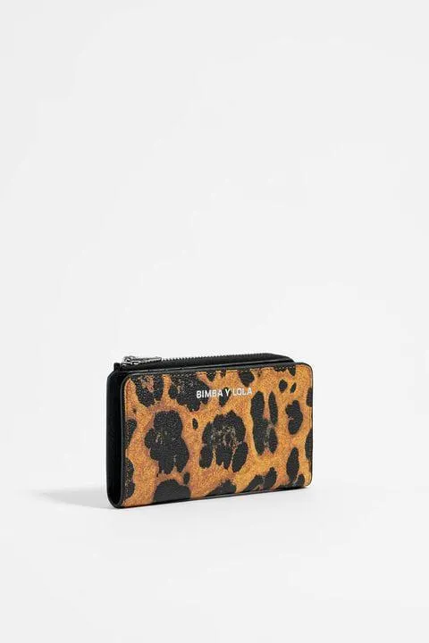 Cartera rectangular Leopard