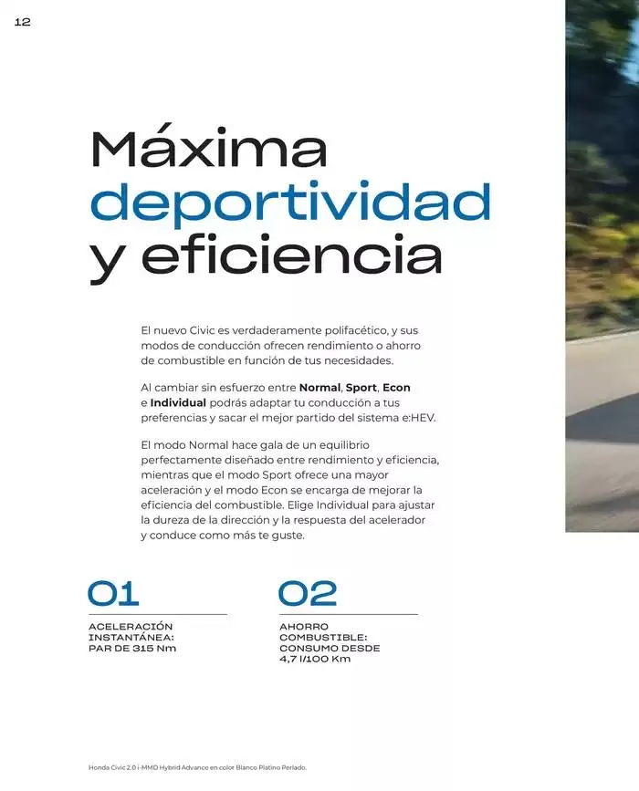 Catálogo de Honda Civic-Hybrid 30 de agosto al 30 de junio 2025 - Página 12