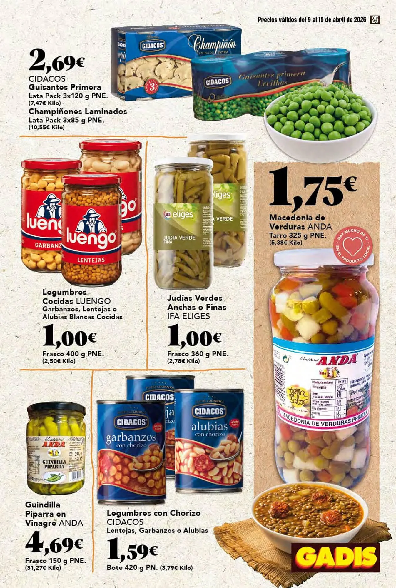 Catálogo de Folleto Gadis 9 de abril al 15 de abril 2026 - Página 25