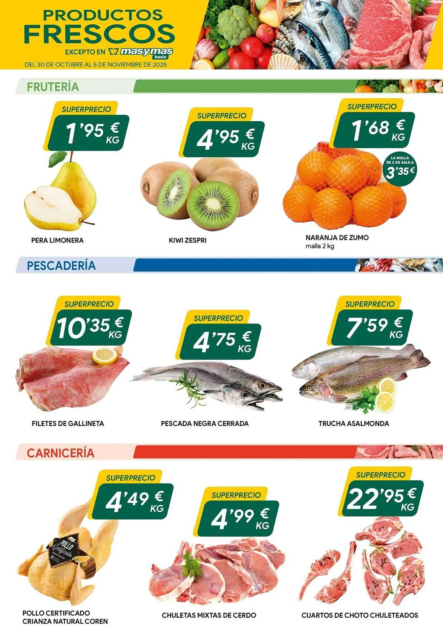 Catálogo de Folleto Masymas 30 de octubre al 5 de noviembre 2025 - Página 1