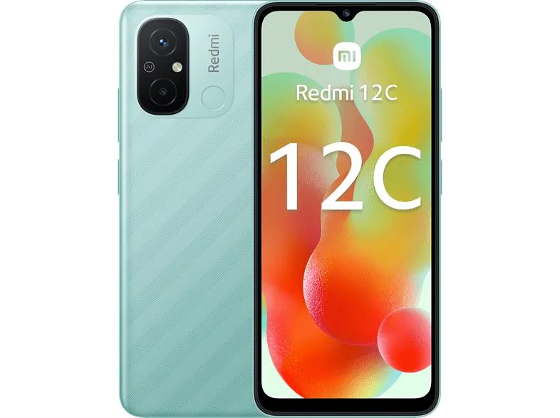 Móvil - Xiaomi Redmi 12C, Verde, 128 GB, 4 GB RAM, 6.71" HD+ Dot Drop display, MediaTek Helio G85, 5000 mAh, Android
