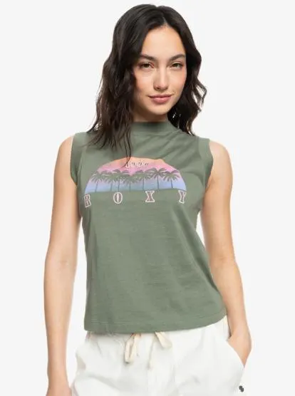 Wave Swell - Camiseta sin mangas con cuello semi alto para Mujer