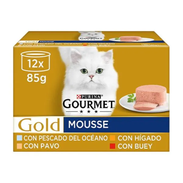 GOURMET GOLD MOUSSE SURTIDO 12 X 85 G (H)