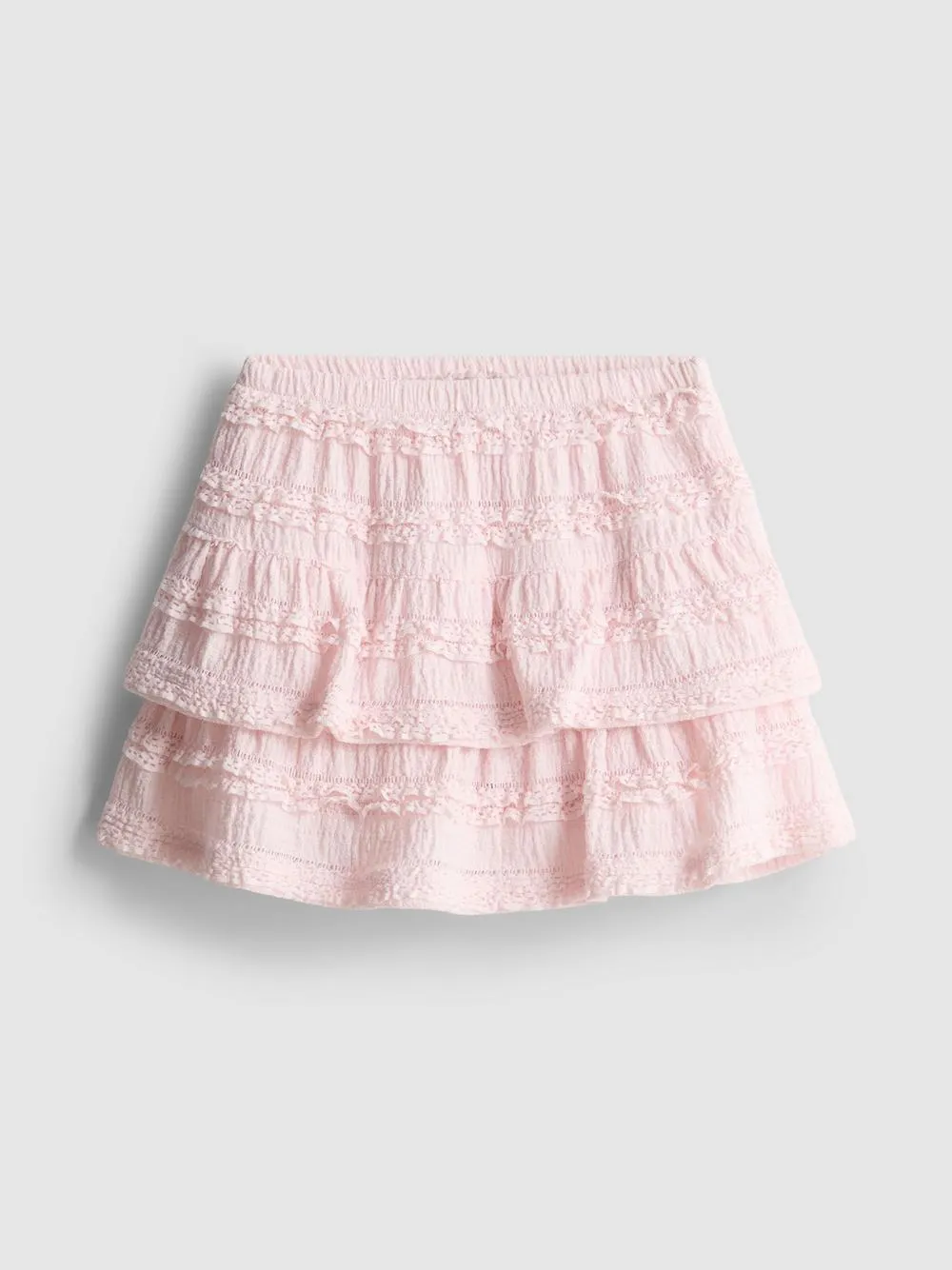 1,5-9 años | Falda-pantalón corta a capas con encaje