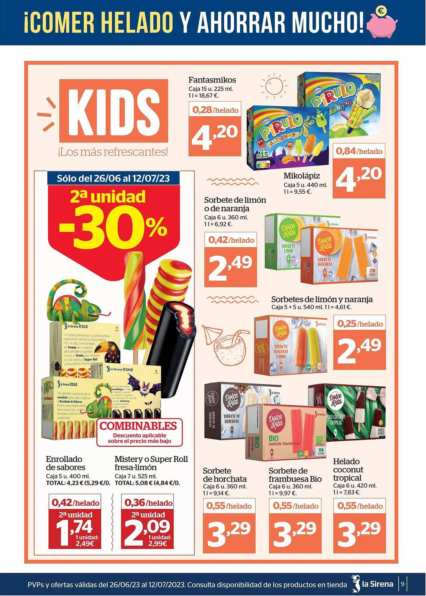 Catálogo de Folleto La Sirena 26 de junio al 12 de julio 2023 - Página 9