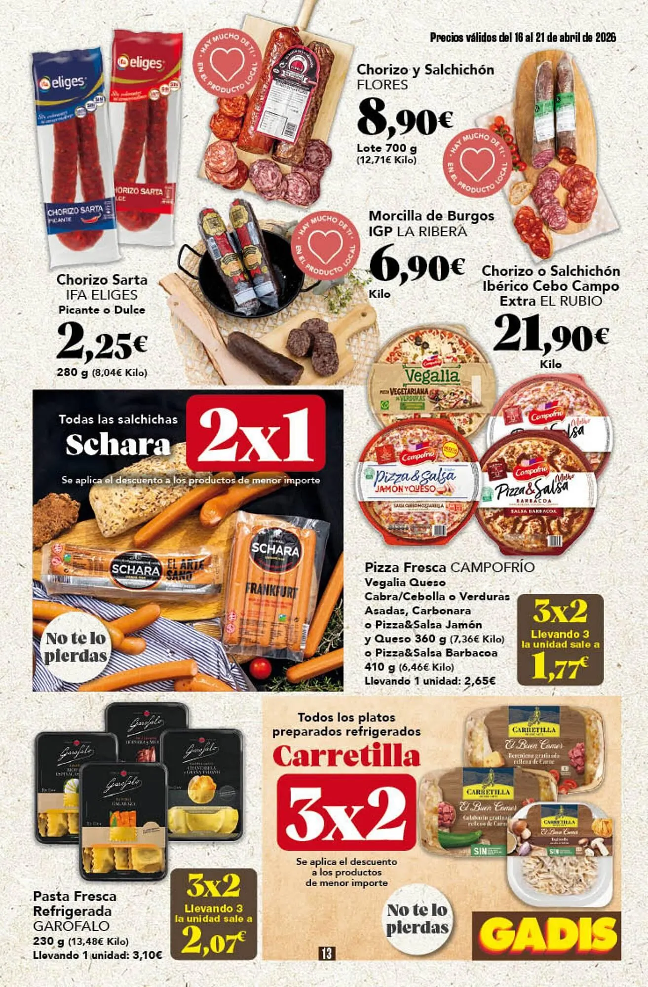 Catálogo de Folleto Gadis 16 de abril al 21 de abril 2026 - Página 13