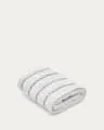 Toalla de mano Rune 100% algodón jacquard blanco 50 x 90 cm