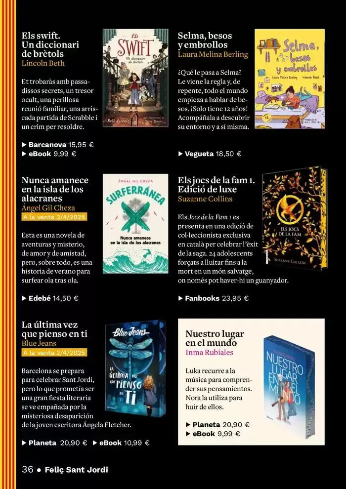 Catálogo de Sant Jordi 2025 8 de abril al 22 de abril 2025 - Página 36
