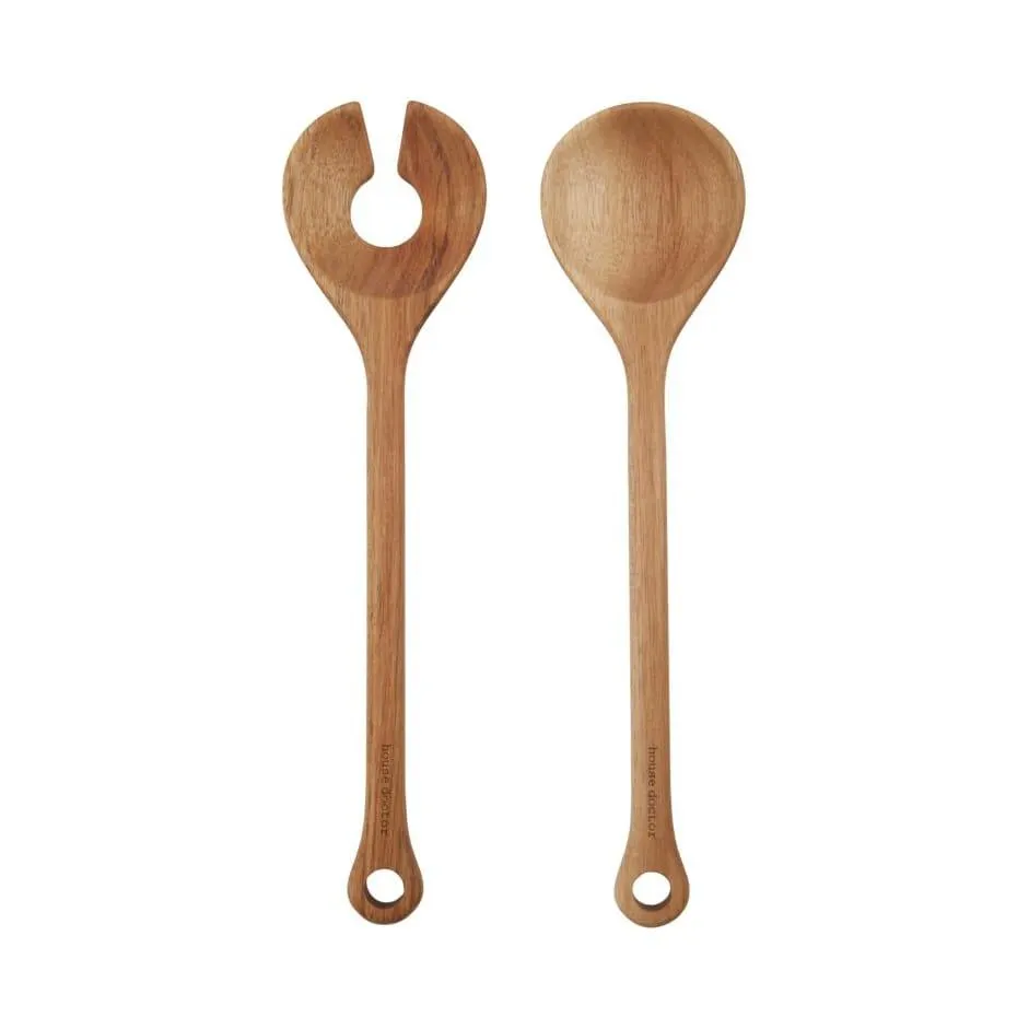 Cubiertos para ensalada Eya natur 2 piezas