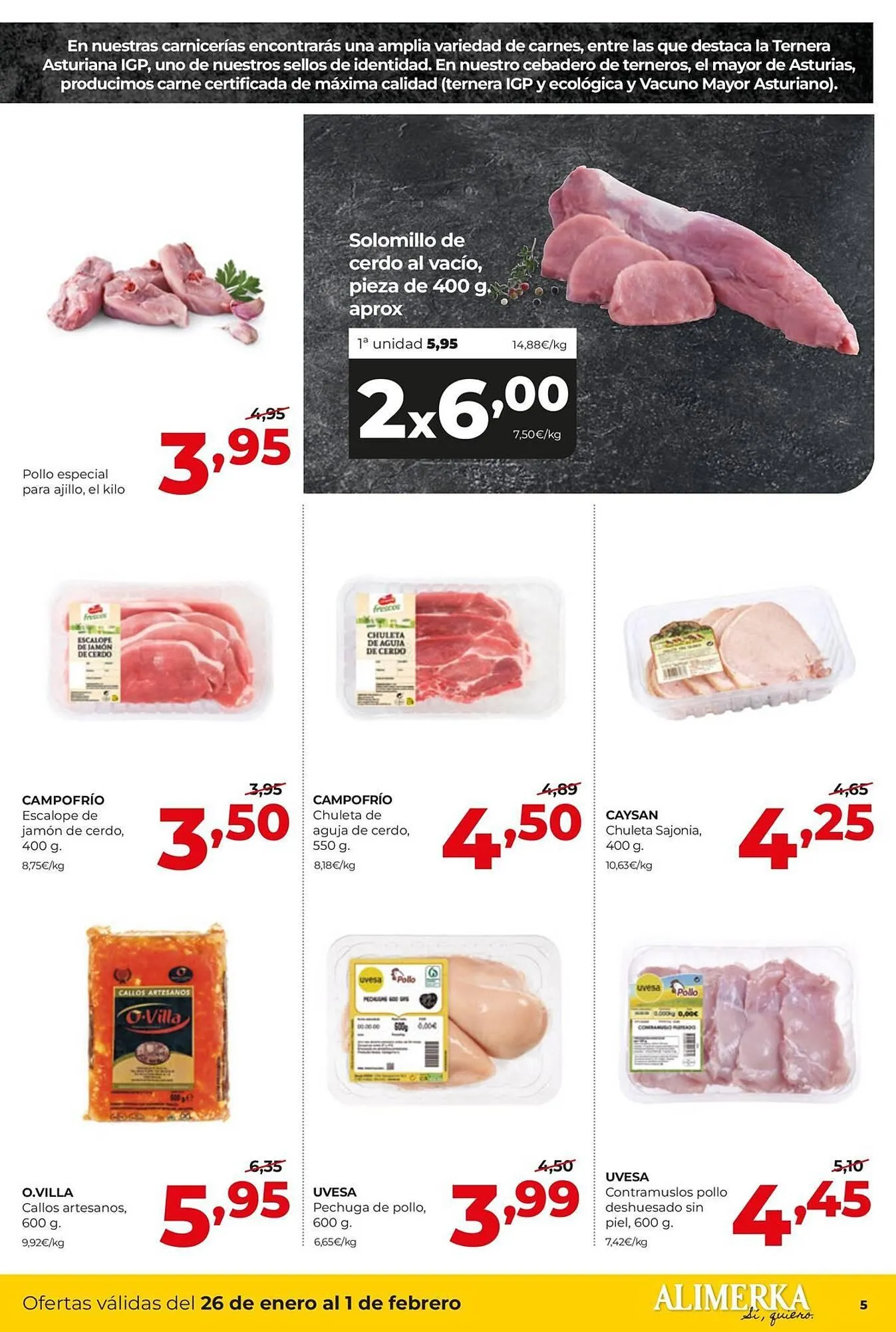Catálogo de Folleto Alimerka 26 de enero al 1 de febrero 2026 - Página 5