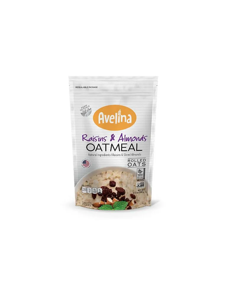 Instant Oats with Raisins & Almonds 350 gr. Avelina