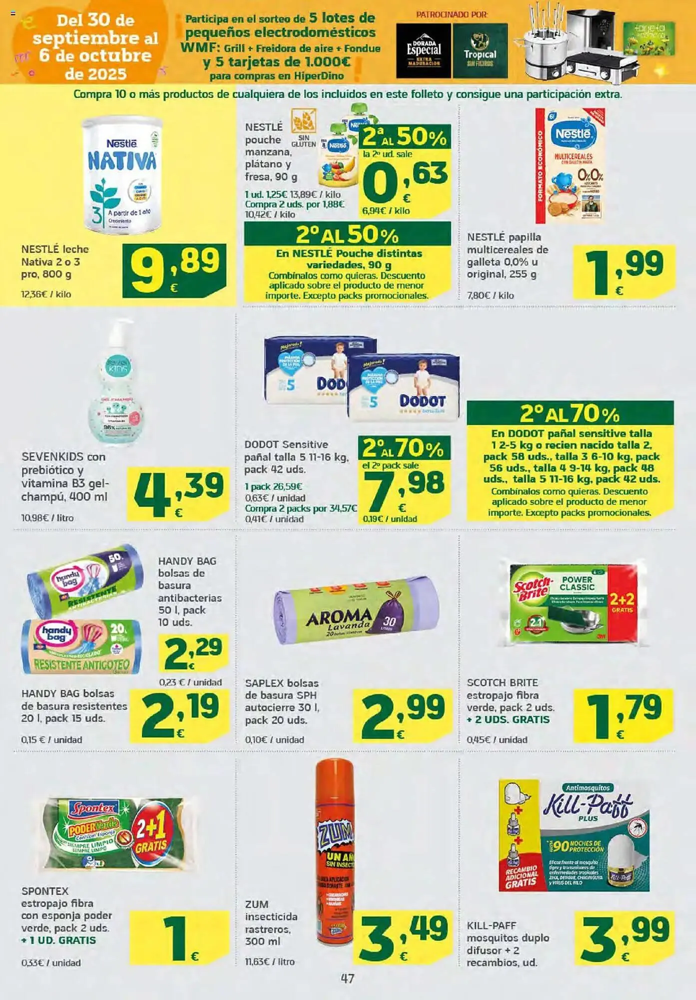 Catálogo de Folleto HiperDino 25 de septiembre al 8 de octubre 2025 - Página 47