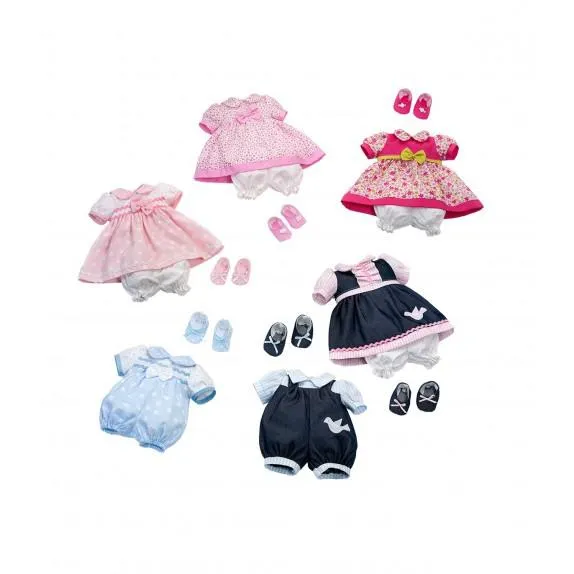 UN VESTIDO DE MUÑECA ROSA TOYS 38-42 CM