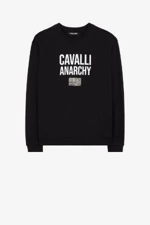 Sudadera de algodón con eslogan