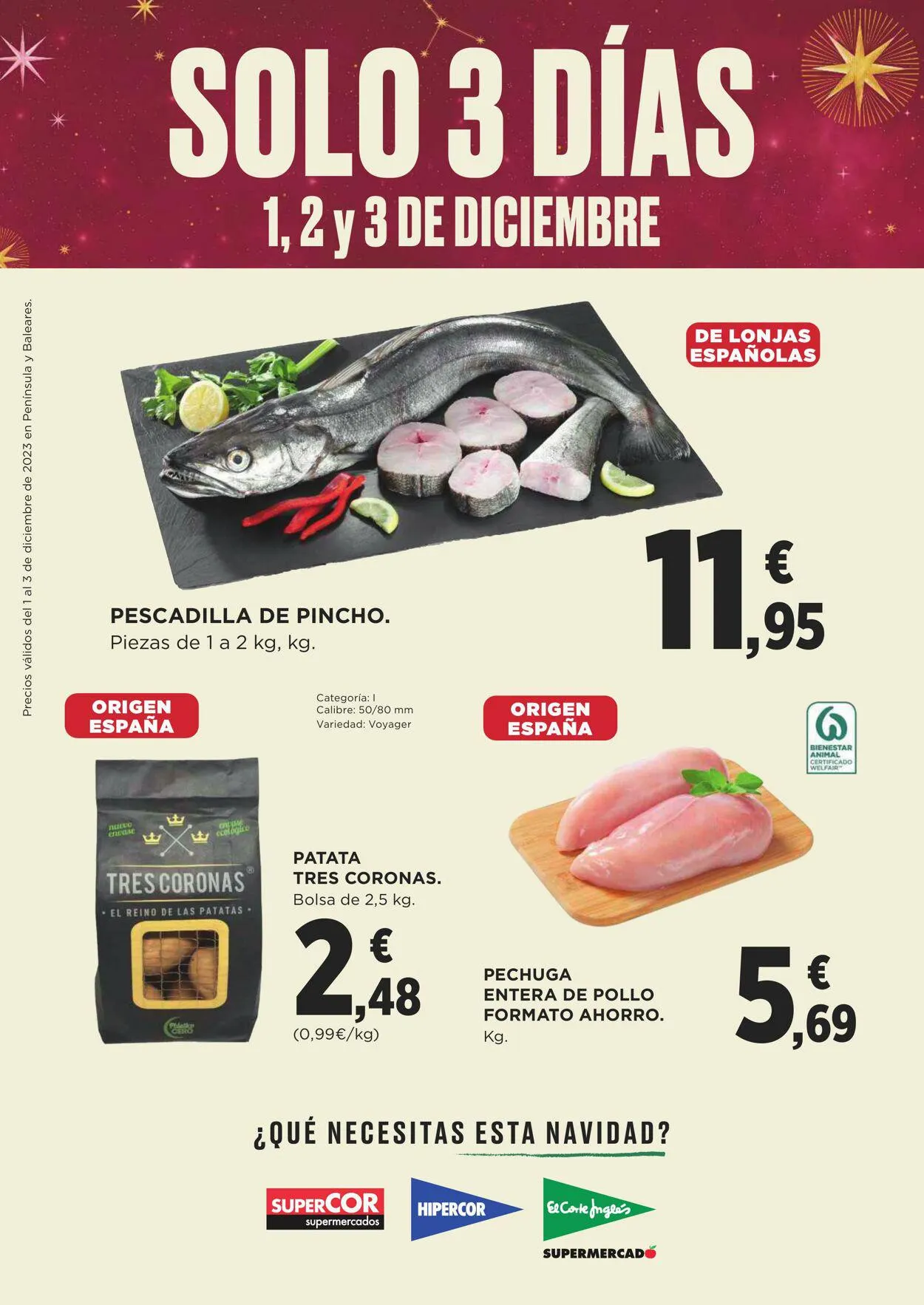 Catálogo de Supercor Oferta actual 1 de diciembre al 3 de diciembre 2023 - Página 1