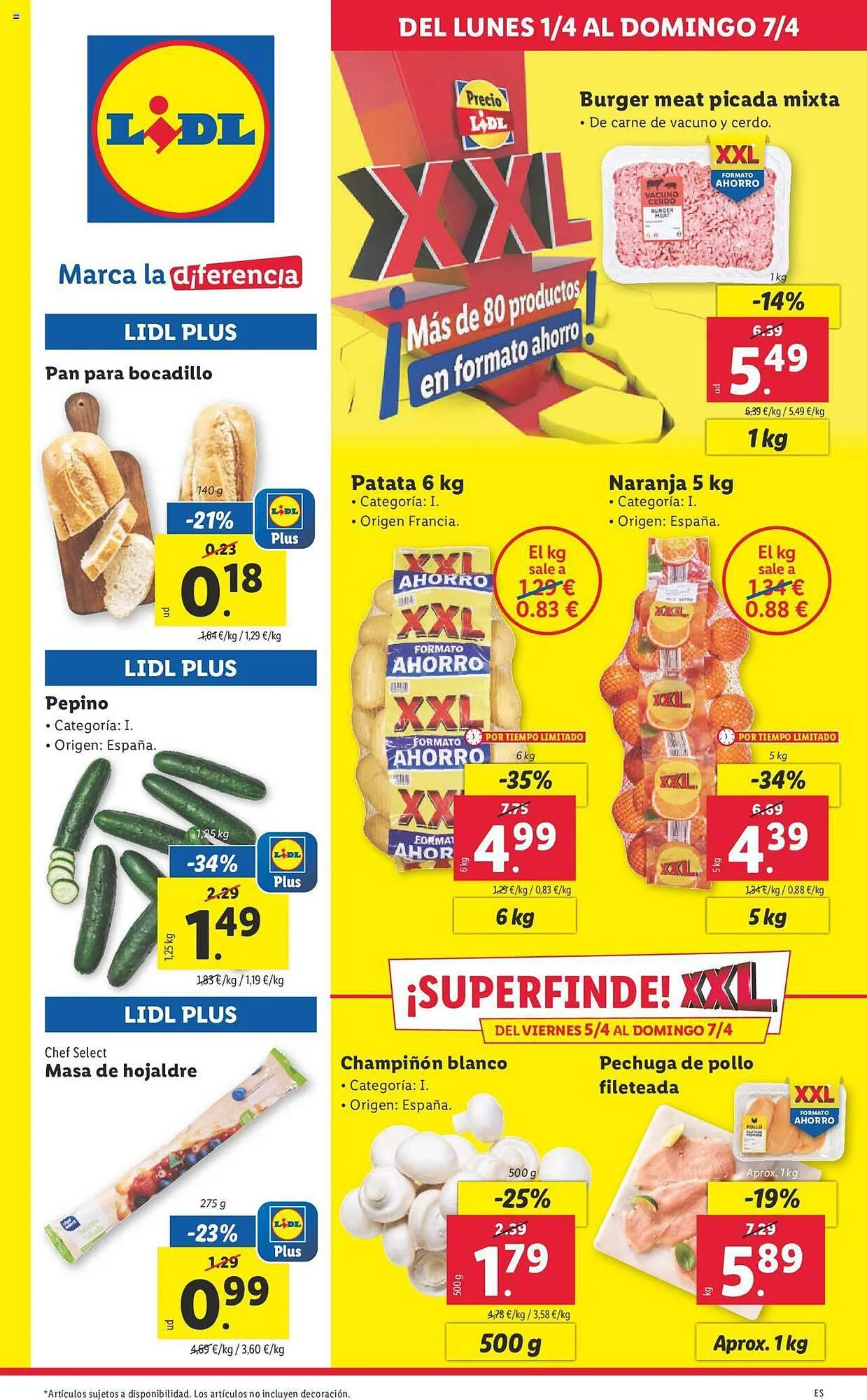 Catálogo de Folleto Lidl 1 de abril al 7 de abril 2024 - Página 1