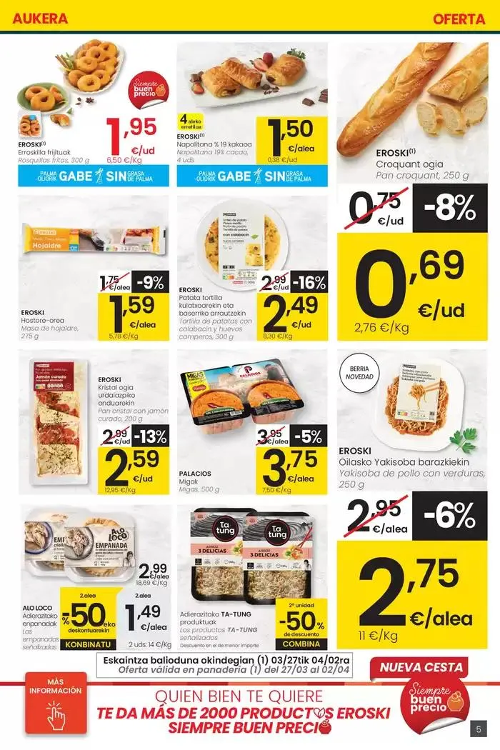 Catálogo de Prezio merkeagoa HIPERMERKATUAK EROSKI 27 de marzo al 8 de abril 2025 - Página 5