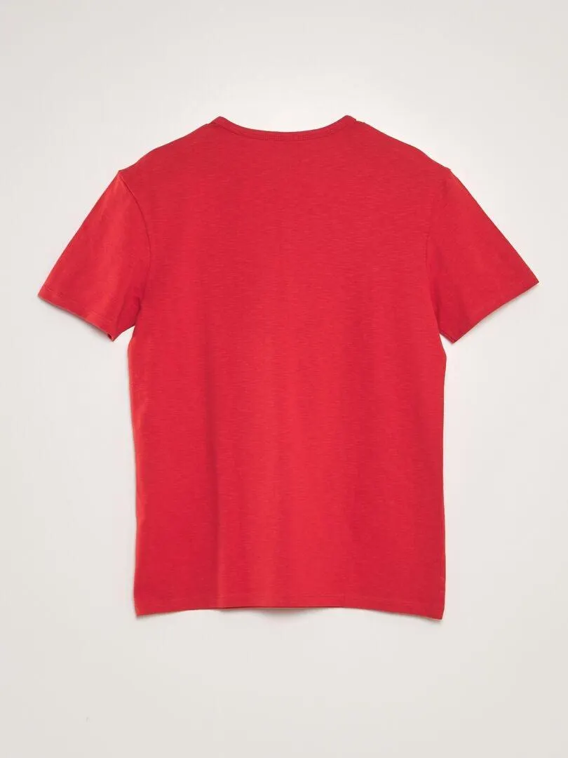 Camiseta de punto - ROJO