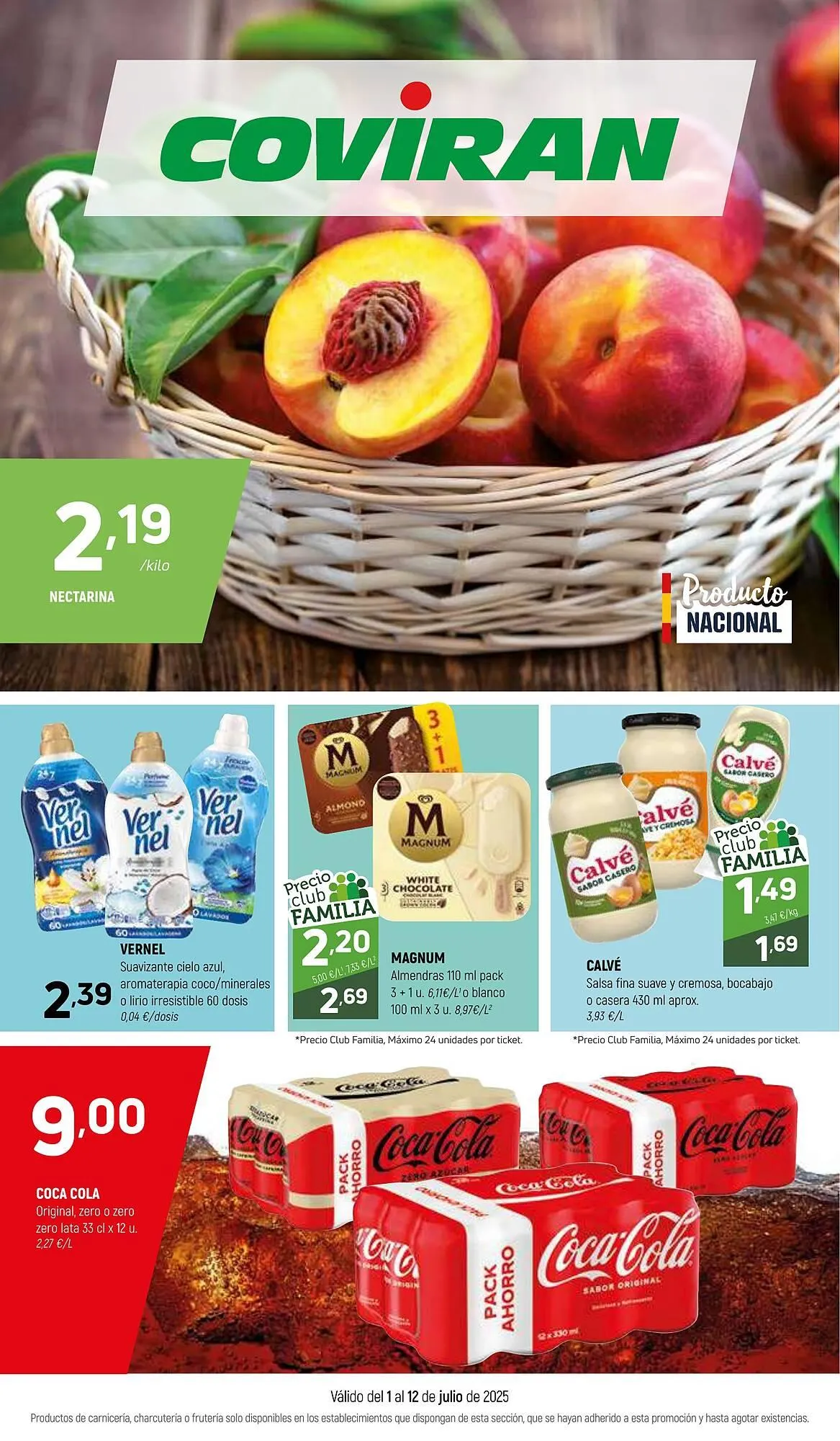 Catálogo de Folleto Coviran 1 de julio al 12 de julio 2025 - Página 1