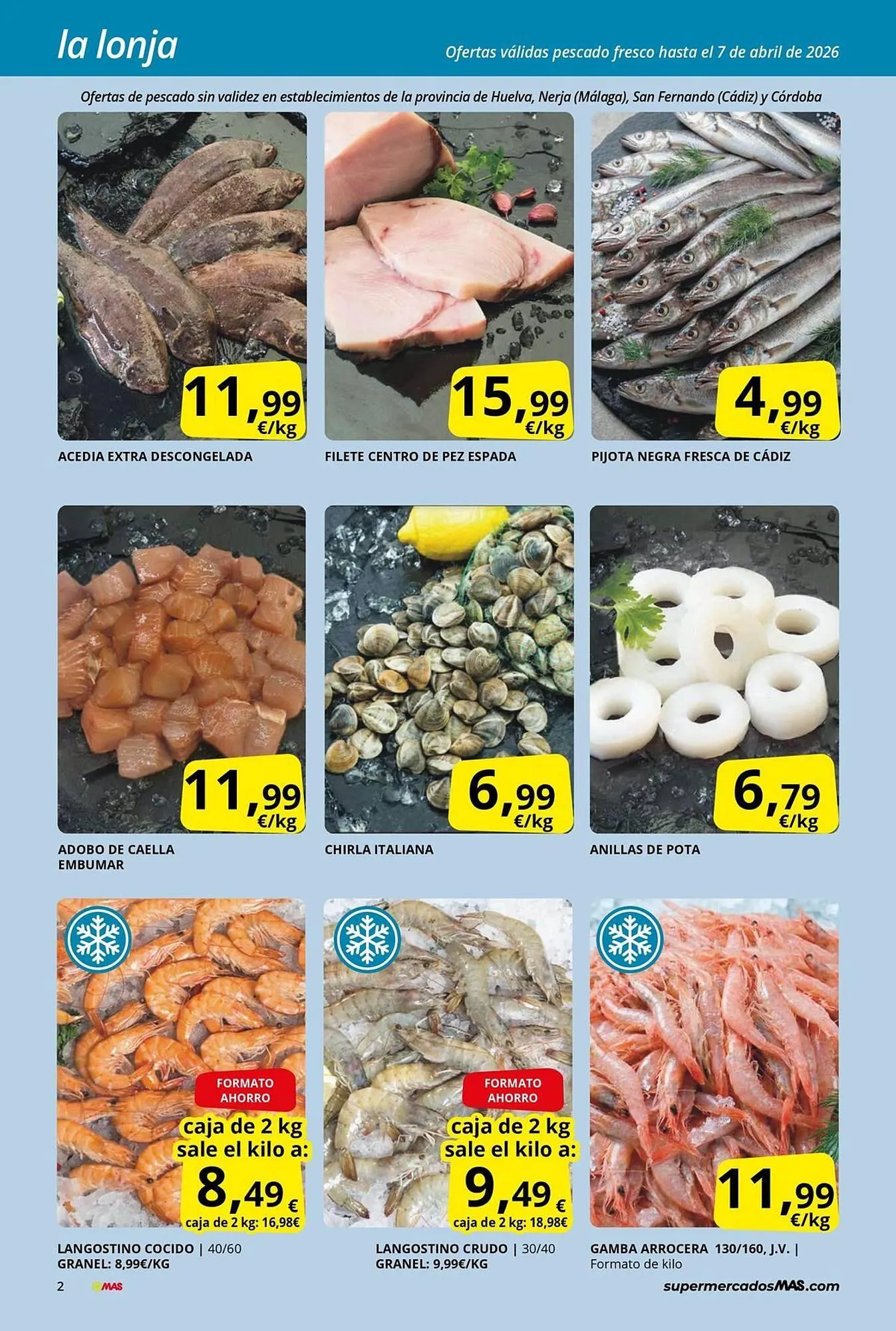 Catálogo de Folleto Supermercados MAS 27 de marzo al 29 de abril 2026 - Página 2