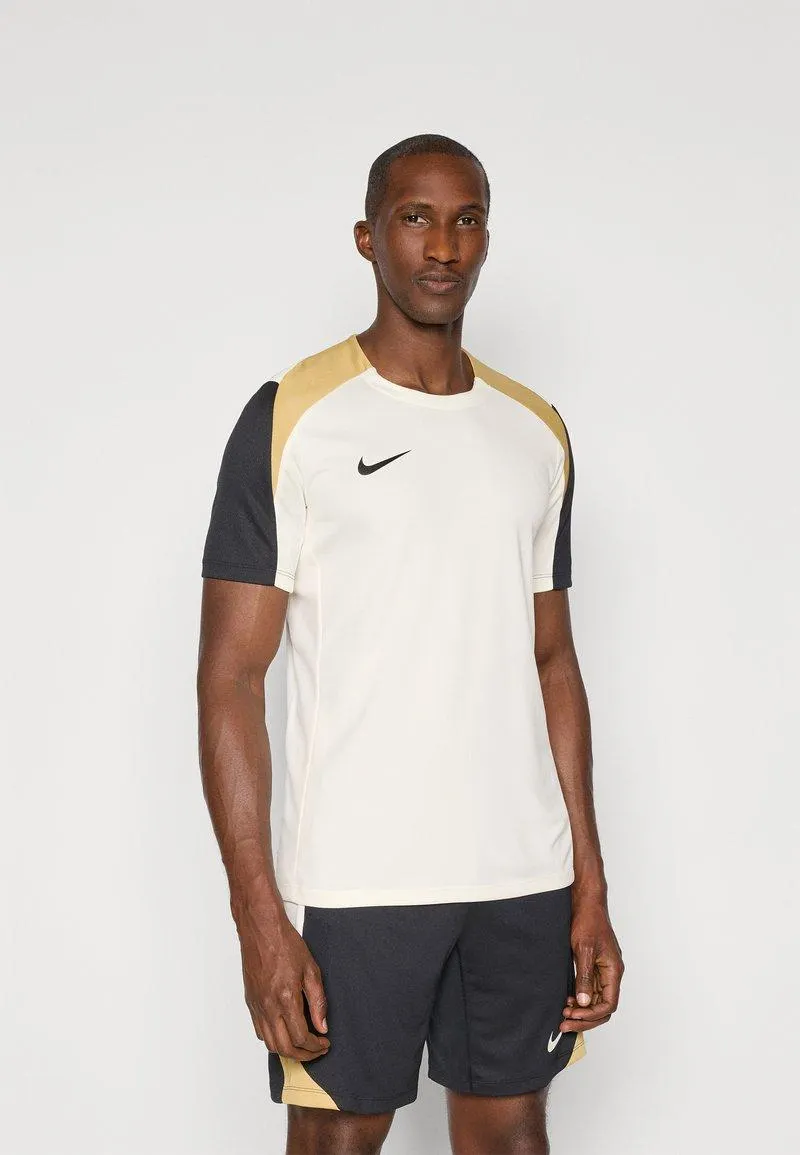 DF STRK SS - Camiseta deportiva - pale ivory/black/jersey gold