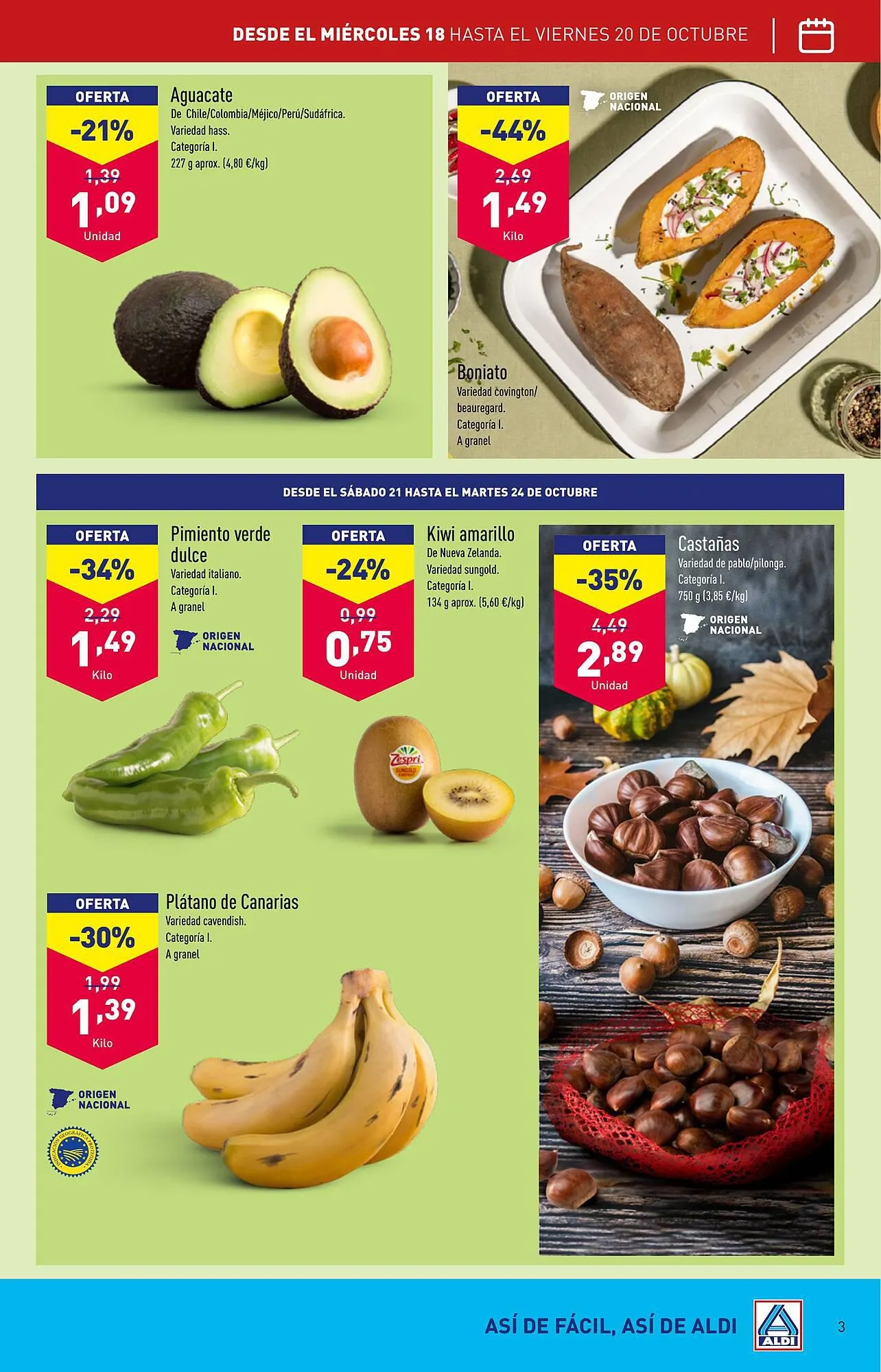 Catálogo de Folleto ALDI 18 de octubre al 24 de octubre 2023 - Página 3