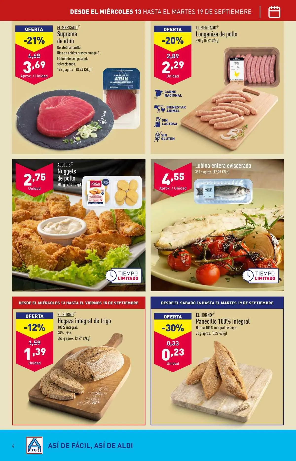 Catálogo de ALDI Folleto 12 de septiembre al 17 de septiembre 2023 - Página 4