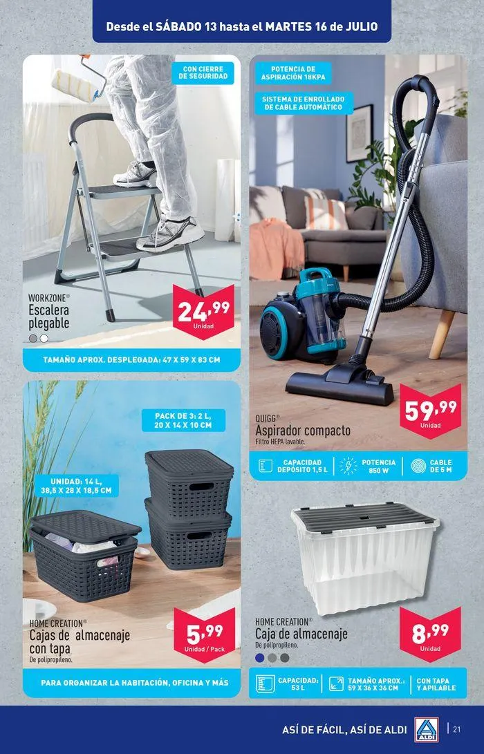 Catálogo de ¡Así de fácil, así de Aldi! 10 de julio al 16 de julio 2024 - Página 21