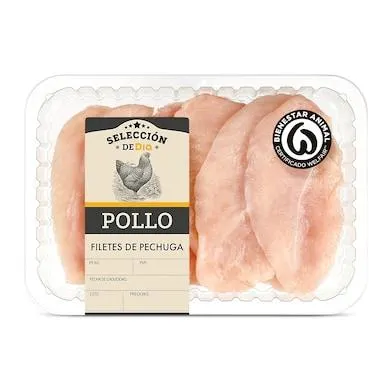 Filetes de pechuga de pollo Selección de Dia bandeja 450 g aprox.