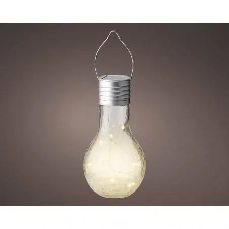 BOMBILLA LED SOLAR CRISTAL 17CM