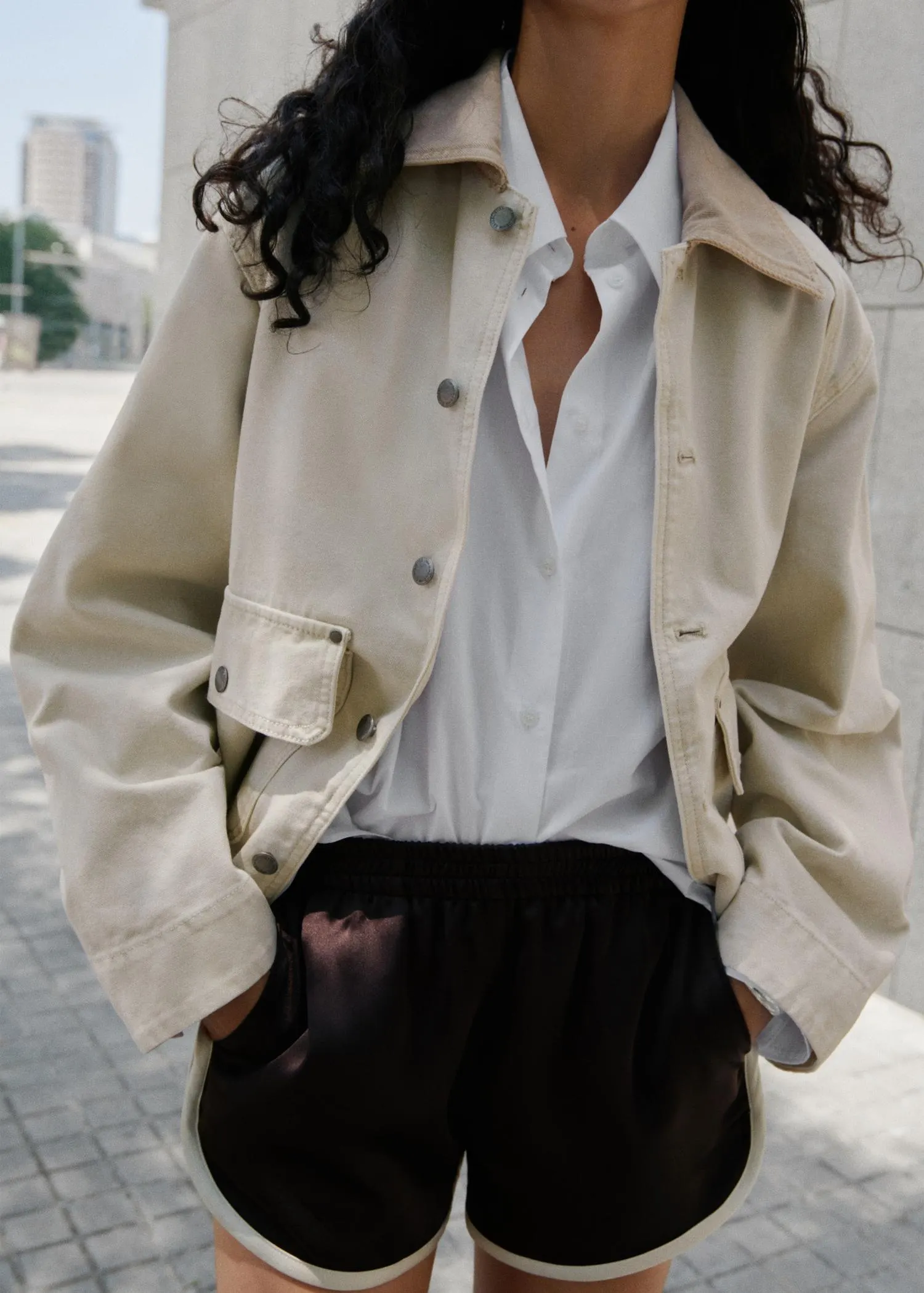 Shorts ribetes contraste