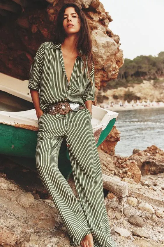 CAMISA RAYAS CON LINO