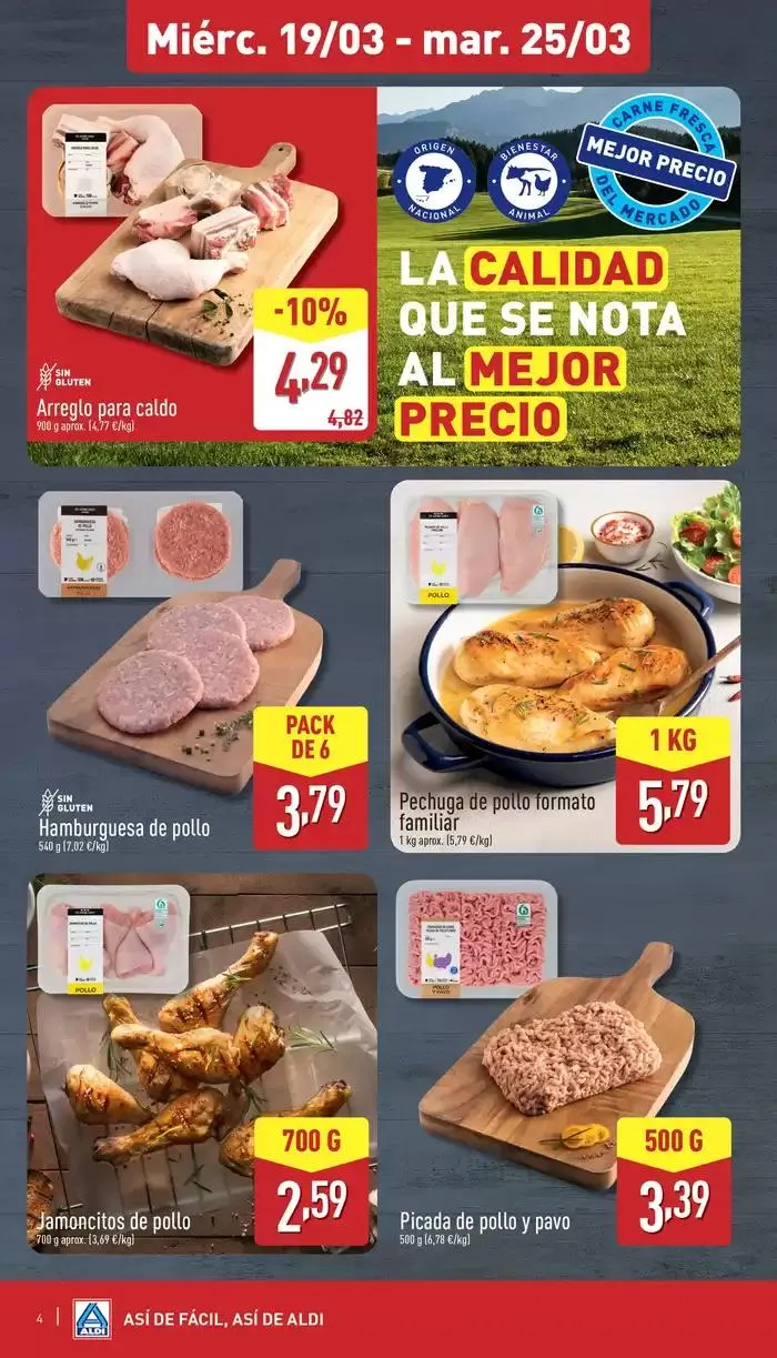 Catálogo de ¡Así de fácil, así de Aldi! 19 de marzo al 25 de marzo 2025 - Página 4
