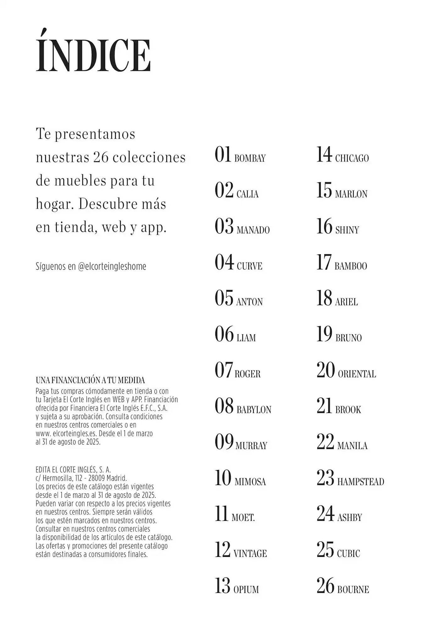 Catálogo de Folleto El Corte Inglés 9 de abril al 31 de diciembre 2025 - Página 2