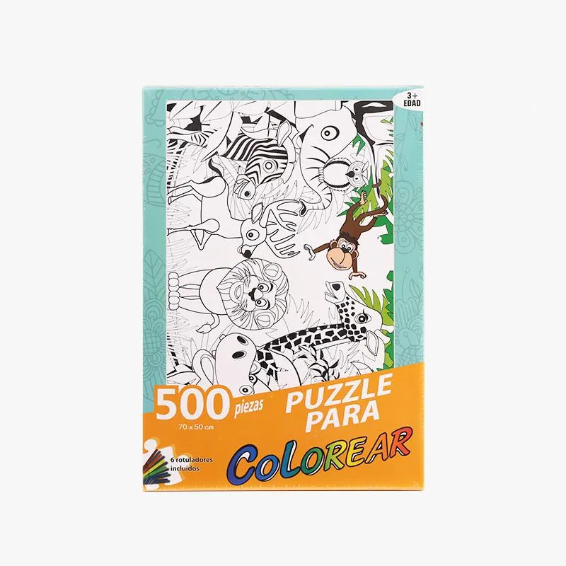 PUZZLE PARA COLOREAR 3 MODELOS SURTIDOS