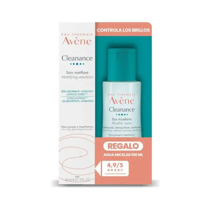 avene cleanance cuidado matificante 40ml set 2 piezas