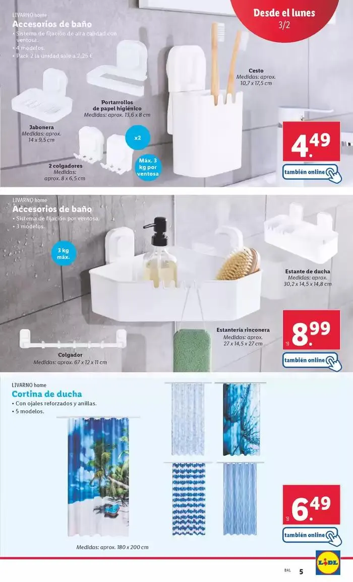 Catálogo de BAZAR versions: ¡Bazar Lidl! - Ofertas válidas del 03/02 al 09/02 3 de febrero al 9 de febrero 2025 - Página 5