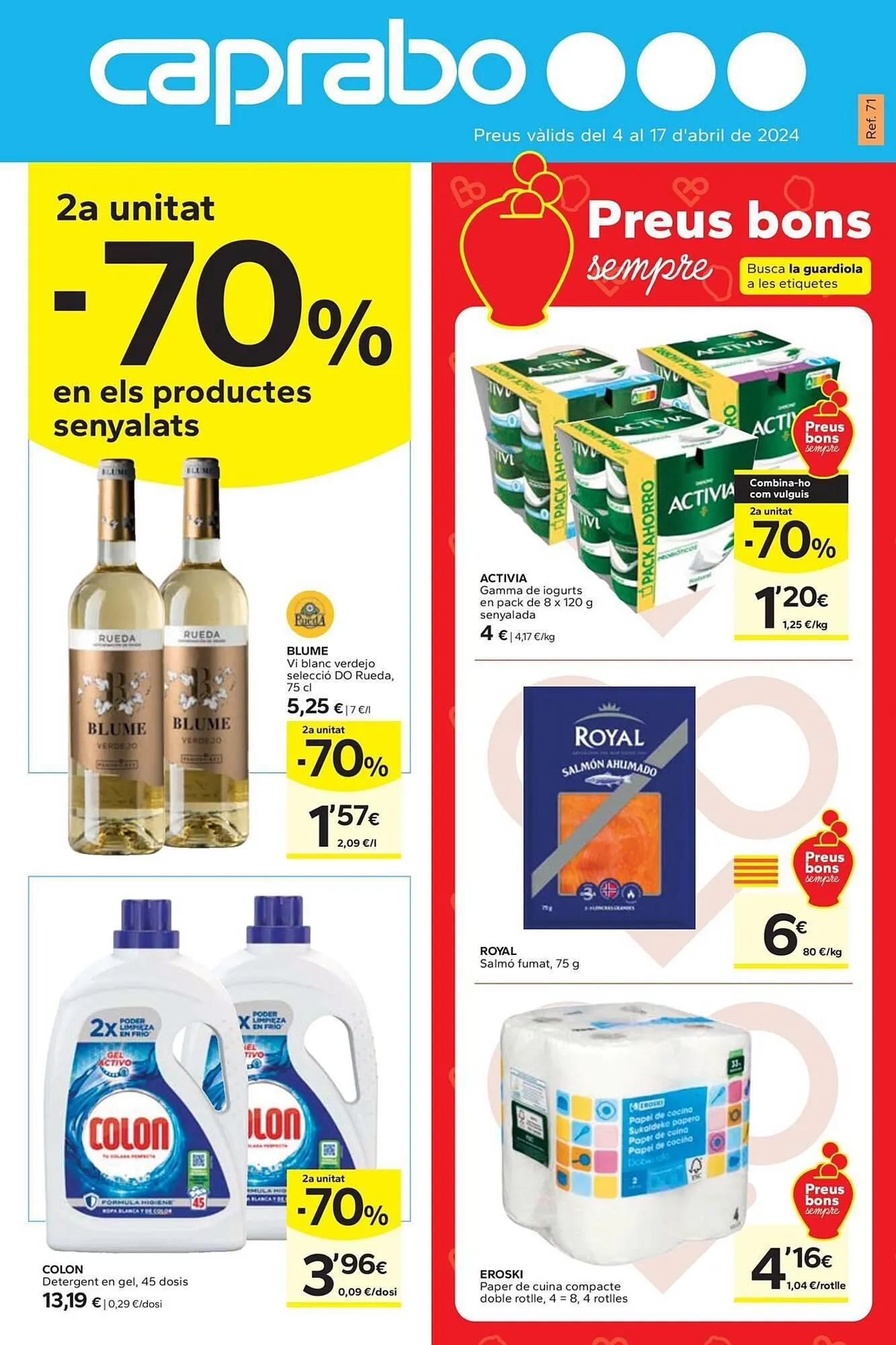 Catálogo de Folleto Caprabo 4 de abril al 17 de abril 2024 - Página 1