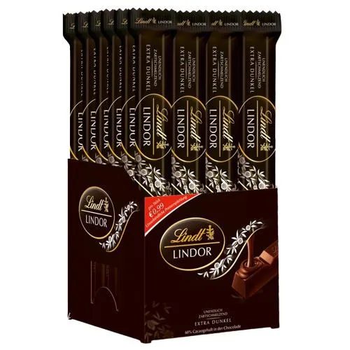 Pack Lindor Sticks Negro 60% 24 uds x 37g - Lindt